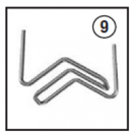 Grampos P/ Soldar Plástico "MM" (0.8mm)